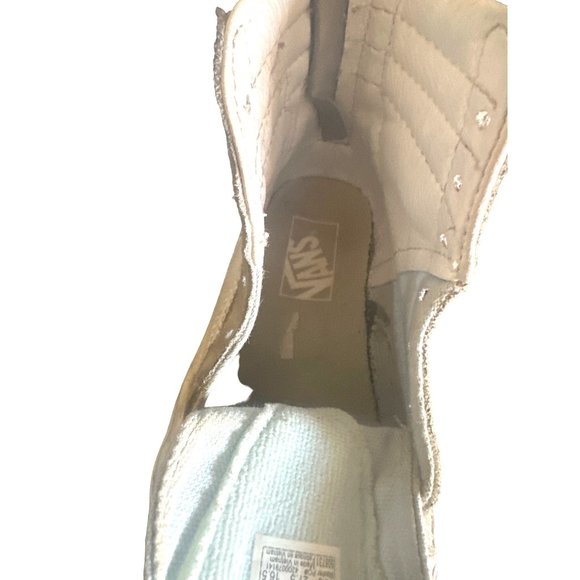 Vans Kids Size 11 High Top Blue with Suede and Canvas Featuring a Rainbow Unicor - Picture 9 of 9